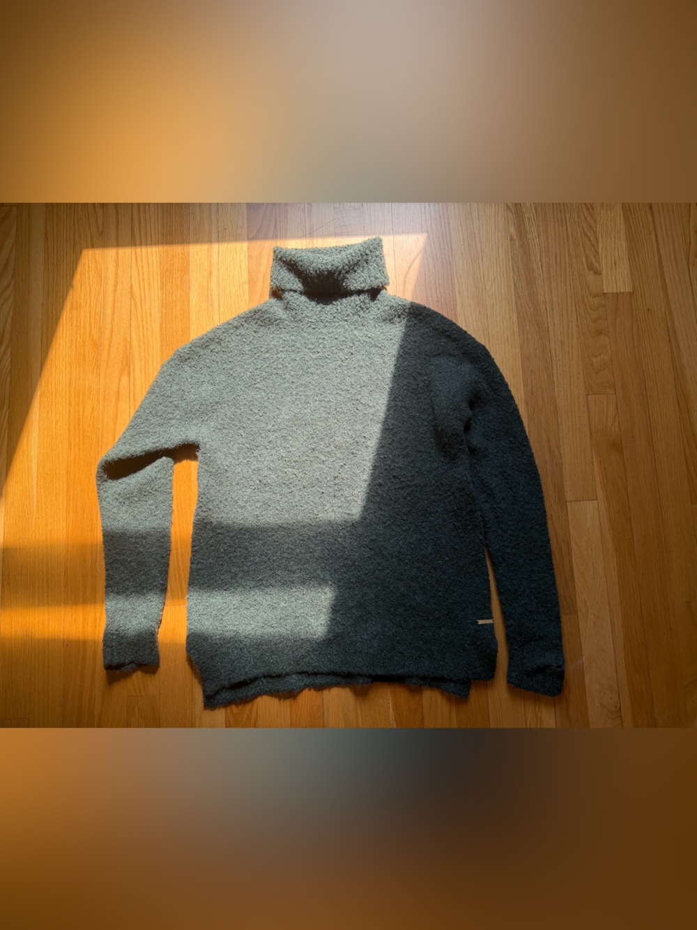 Sweaty Betty Woodland Turtleneck Sweater Wool Alpaca Blend Boucle Tunic S/M